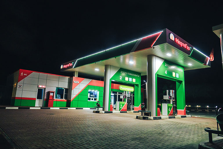 Освещение АЗС «НефтеГазТ»